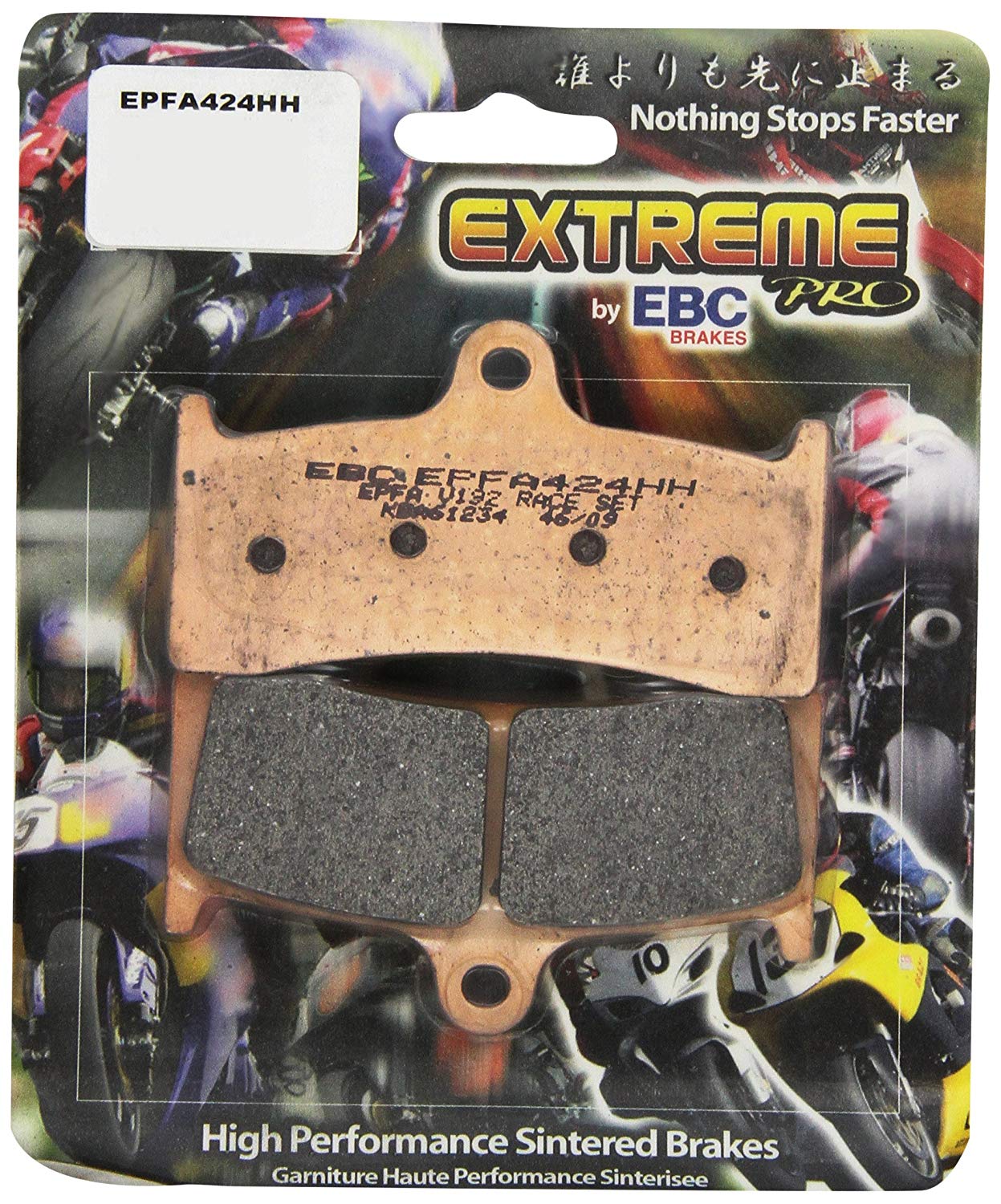 EBC Brakes EPFA Sintered Fast Street and Trackday Pads Front - EPFA424HH EBC Brakes EPFA Sintered Fast Street and Trackday Pads Front - EPFA424HH